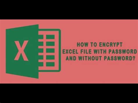 How To Encrypt Excel File Without Password - Tips and Advices …