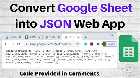 How To Export JSON From Google Sheets YouTube