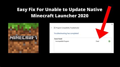 How To FIX Unable To Update Minecraft Native Launcher 2020 Super
