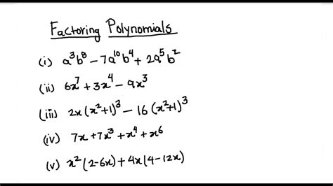 How To Factor Polynomials The Easy Way! YouTube
