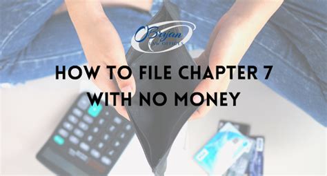 How To File Chapter 7 With No Money