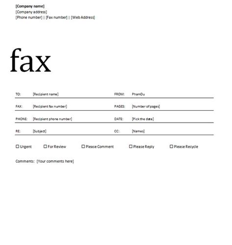 How To Fill Out A Fax Cover Sheet