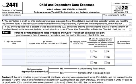 How To Fill Out Form 2441
