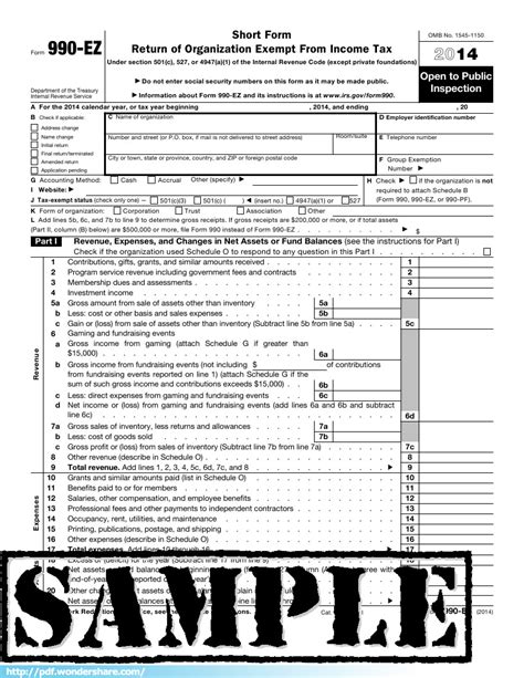 How To Fill Out Form 990 Ez 2020 Blank Sample to Fill out Online in PDF