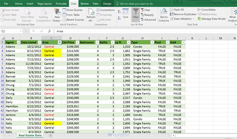 How To Filter A Table In Excel Riset