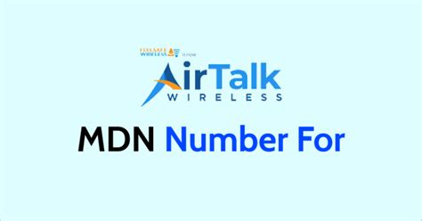 How To Find MDN Number For AirTalk Wireless NetworkBuildz