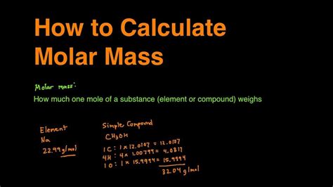 How To Find Molar