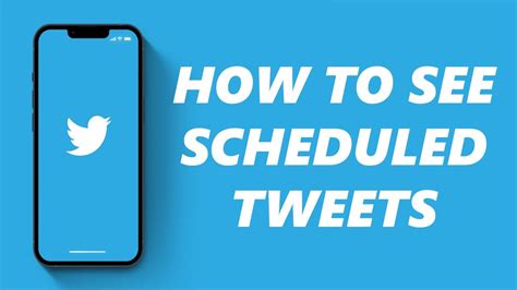 How To Find Scheduled Tweets On Mobile - YouTube