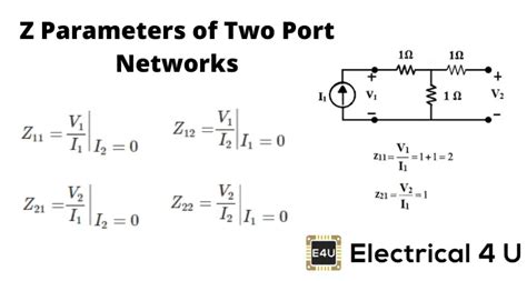 How To Find Z Parameters of Two Port Network (Examples) - Electrical4U