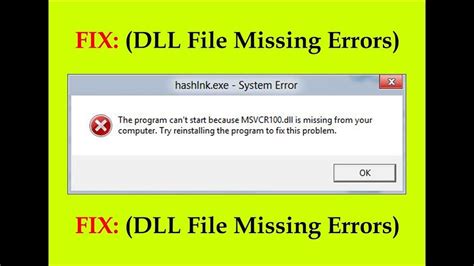 How To Fix  File Missing Error in Windows. 