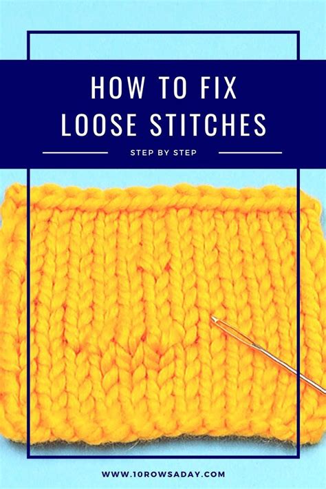 How To Fix A Lost Stitch In Knitting