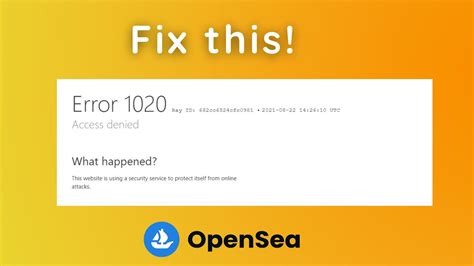 How To Fix Error 1020