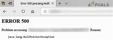 How To Fix Error 500 Java Lang Nullpointerexception In Chrome Mozilla