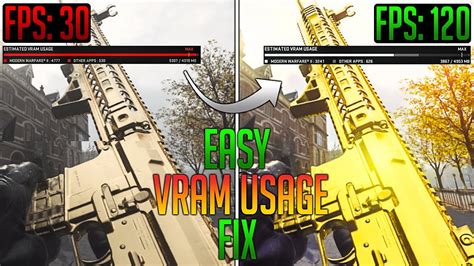 How To Fix High VRAM Usage For WARZONE - YouTube