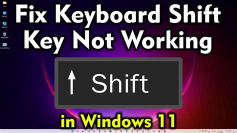 How To Fix Keyboard Shift Key Not Working In Windows 11 10 8 7 www