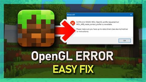 How To Fix Minecraft Opengl Errors Driver Easy