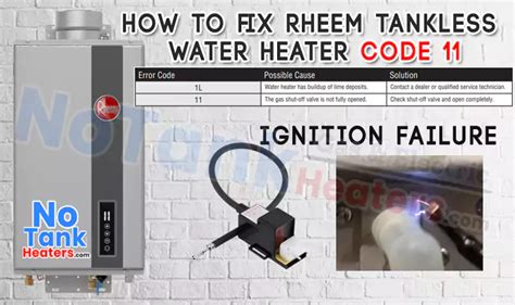 How To Fix Rheem Tankless Water Heater Code 11 - Lil Dutch Uncle