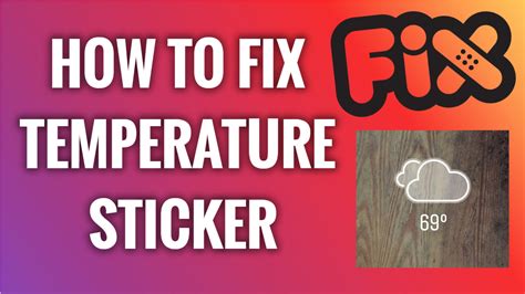 How To Fix Temperature Sticker Issue On Instagram Stories