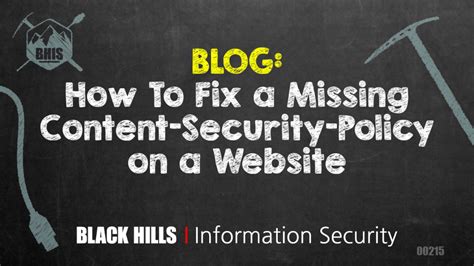 How To Fix a Missing Content-Security-Policy on a …