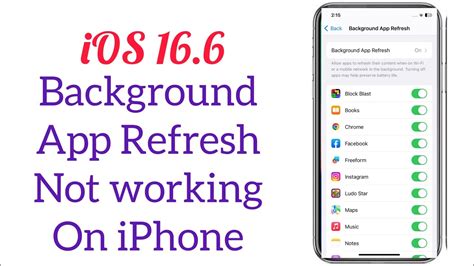 How To Fix iPhone Background App Refresh Not Working