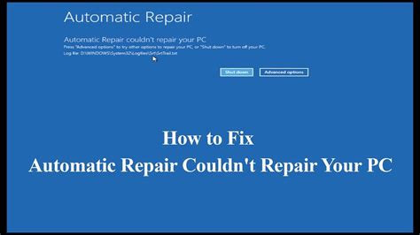 How To Fix the Automatic Repair Couldn’t Repair Your PC Error