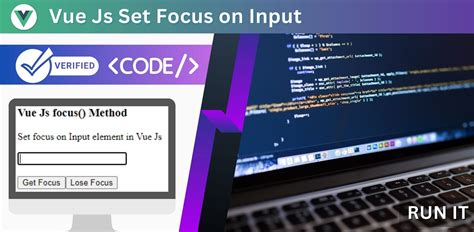How To Focus An Input In Vue? - vuejs - Stopbyte