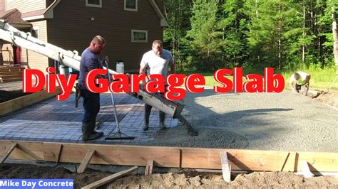 How To Form A Concrete Slab For A Garage YouTube