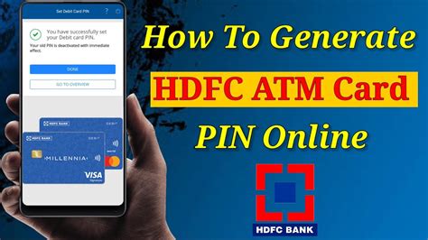 How To Generate HDFC Bank Credit Card ATM PIN Online