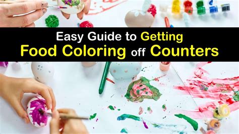 How To Get Food Coloring Off Of Counter