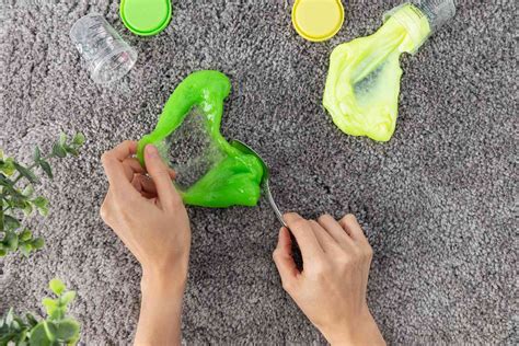 How To Get Slime Out Of Carpet, Fabrics, Hair, and More - ArchZine