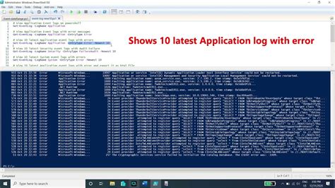 How To Get Windows Event Logs Details Using PowerShell