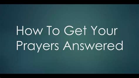 How To Get Your Prayers Answered - Aish.com