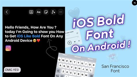 How To Get iOS Bold Font On Android iPhone Font For Android YouTube