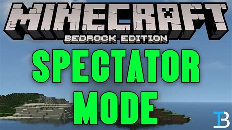 How To Go Into Spectator Mode In Minecraft Pocket Edition Youtube