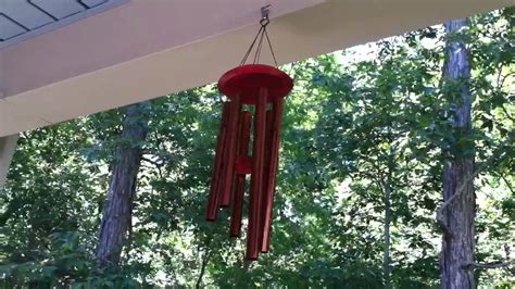 How To Hang A Wind Chime On A Deck - YouTube