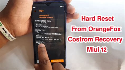 How To Hard Reset OrangeFox Custom Recovery Xiaomi Redmi Note ... - YouTube