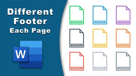 How To Have Different Footers On Each Page Ms Word Tutorial YouTube