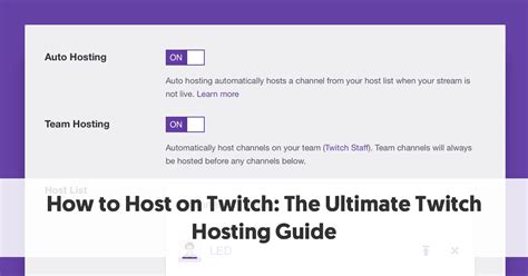 How To Host On Twitch How Why Who To Host Thestreamsetup