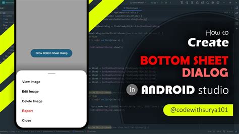 How To Implement Bottom Sheet Dialog In Android Studio Bottomsheet