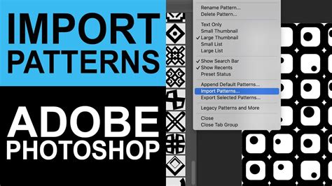 How To Import More Patterns In Tutorial Graphicxtras YouTube
