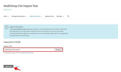 How To Import Registrations Into MailChimp WordPress Event