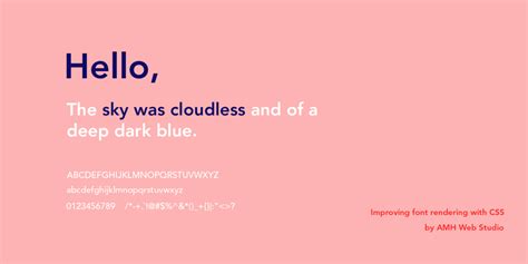 How To Improve font rendering using Cascading Style Sheets