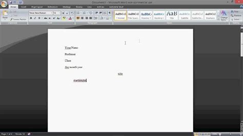 How To Include Word Count In Mla Format