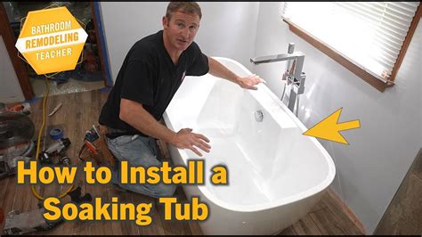 How To Install A Freestanding Tub On A Tile Floor