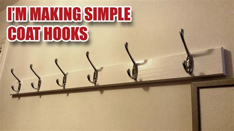 How To Install A Hook Rail For Coats & Hats - YouTube