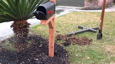 How To Install A New Mailbox And Metal Post... Quickly In Under 2