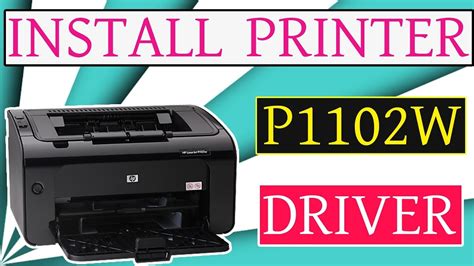 How To Install HP LaserJet Pro P1102w Printer Driver - YouTube