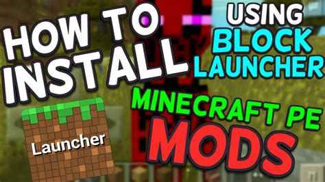 How To Install Minecraft Pe Mods Using Block Launcher 1 1 Video Dailymotion