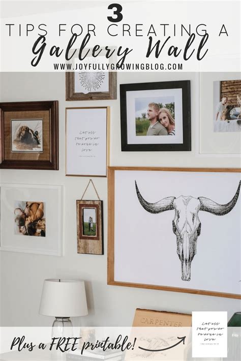 How To Layout A Gallery Wall Free Printables Joyfully Growing Blog