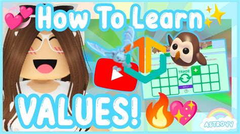 How To Learn Values In Adopt Me! (Roblox) AstroVV YouTube